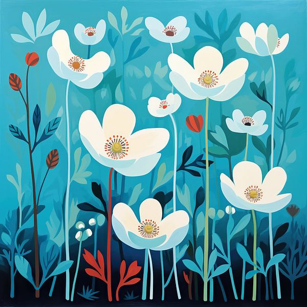 Anémones des bois par Peintures accrocheuses