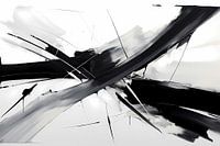 Abstract Painting Monochrome, black and white