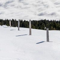 Wolkenhimmel im Winter