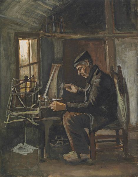 Mann wickelt Garn, Vincent van Gogh von Meisterhafte Meister