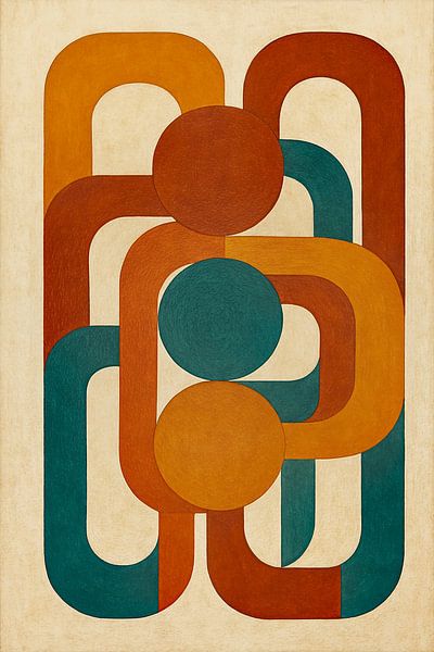 Abstrakt Retro - Sonnige Struktur von Moonheart Artworks