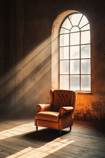 Vintage chair in sunlight by Imperial Art House