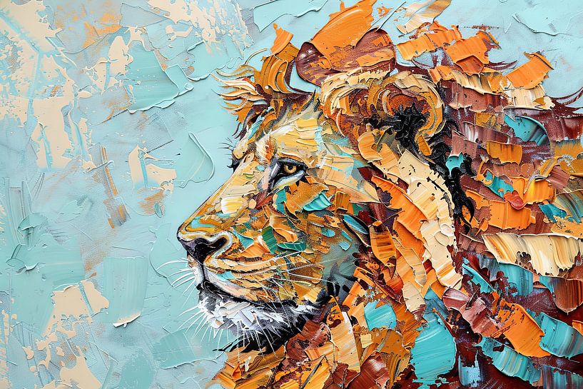 Löwe - Löwe von Poster Art Shop