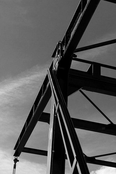 Een handmatige hefbrug. von Benny van de Werfhorst