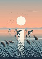 Schlittschuhlaufen in Friesland