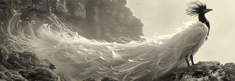 Les battements d'ailes majestueux : Un oiseau de paradis dans une gloire à couper le souffle par Artz by Mr.JAi