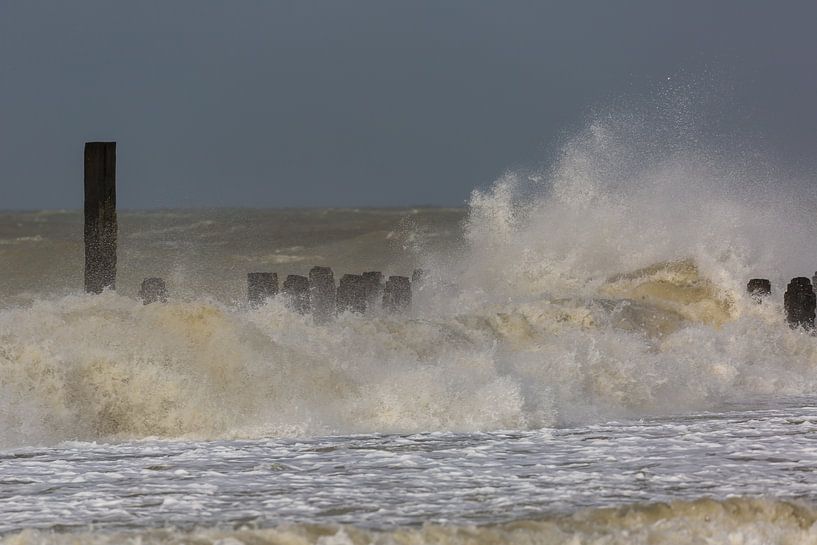 Tempête en mer du Nord par Peter Leenen