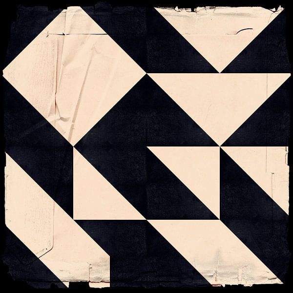 Scandinavië Abstracte Collage van Mad Dog Art