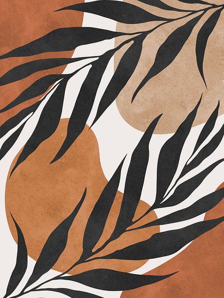 Watercolor tropical leaves 8 by Vitor Costa