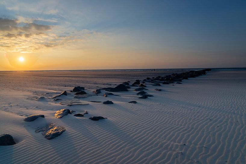 Sunset Texel Eierlandse dam by FotoDoenen