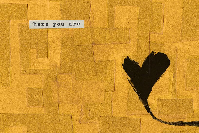 Here you are Black Flower by Studio Mattie