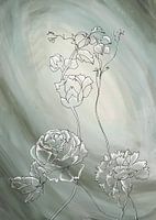 Fleurs abstraites debout