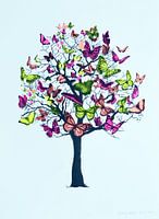 Butterfly blossom, 2016, (screen print)