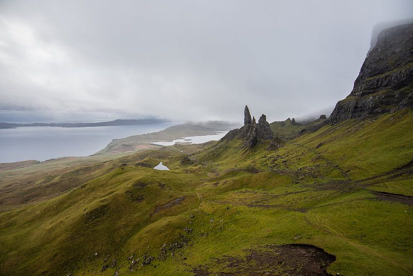 Le vieil homme de Storr l'île de Skye par Peter Haastrecht, van