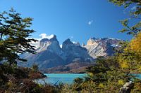 Blick durch den Torres del Paine Nationalpark in Patagonien, Chile