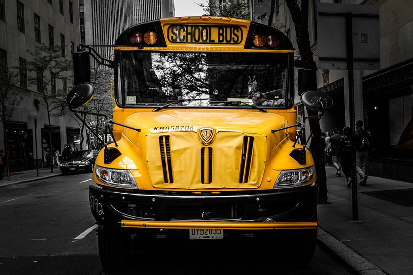 School Bus, New York City by Eddy Westdijk
