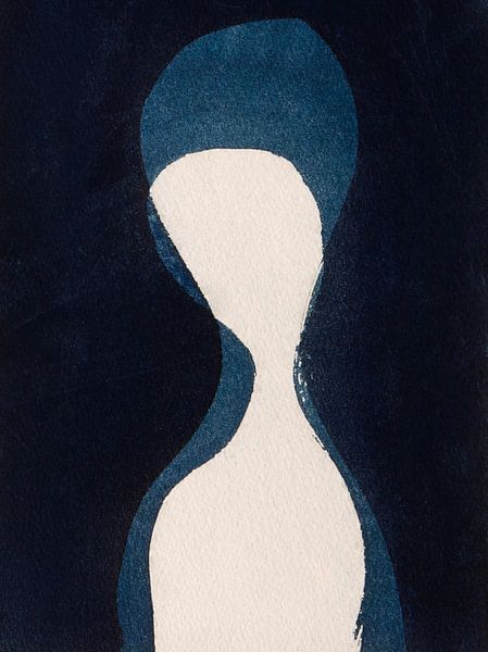 Canvas Cyanotype Art print - In the light by Marjon Hoogervorst