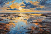 Wadden Sea at low tide