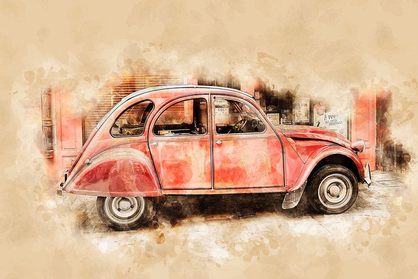 Oldtimer Eend van Peter Roder