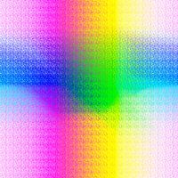 Kreuz aus Spektralfarben