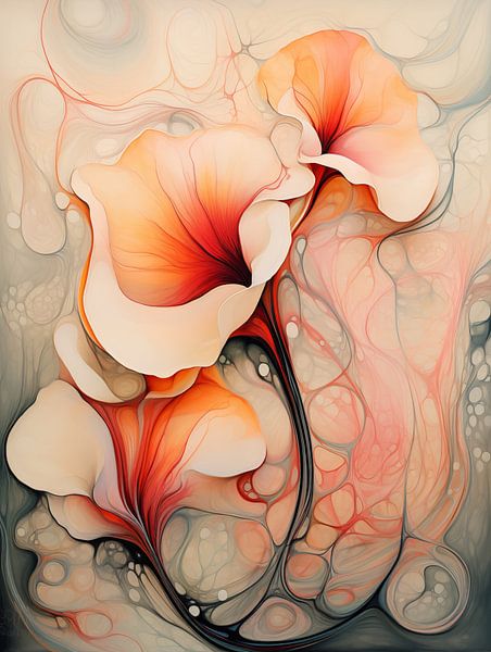 Blumen abstrakt von Bert Nijholt