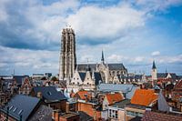 Ein Panoramablick auf die Stadt Mechelen.
