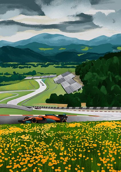 Rennstrecke Österreich von Goed Blauw