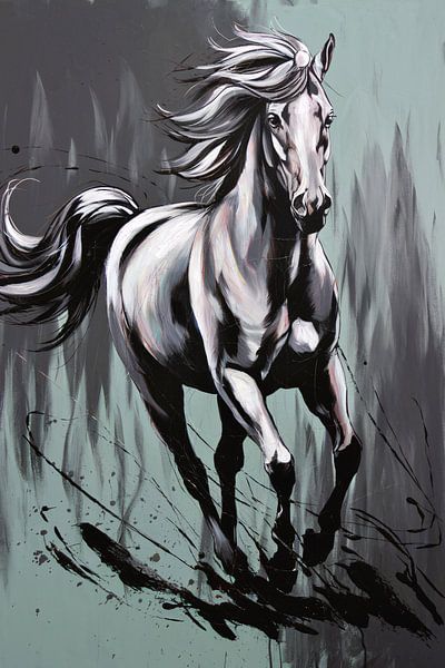 Galoppierendes Pferd in Bewegung von Imperial Art House