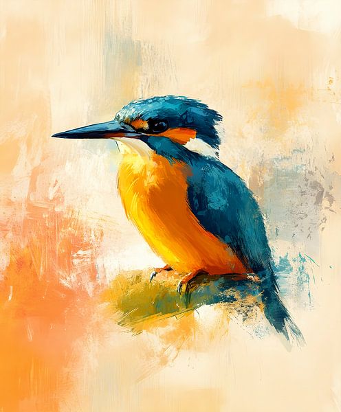 Portrait du martin-pêcheur par But First Framing