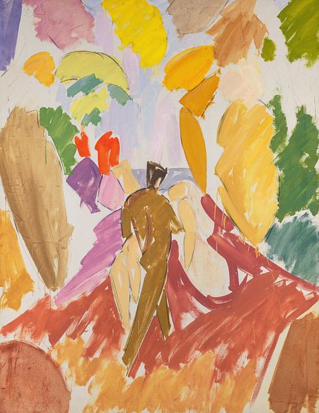 Faune et Nymphe, Edvard Weie par Des maîtres magistraux