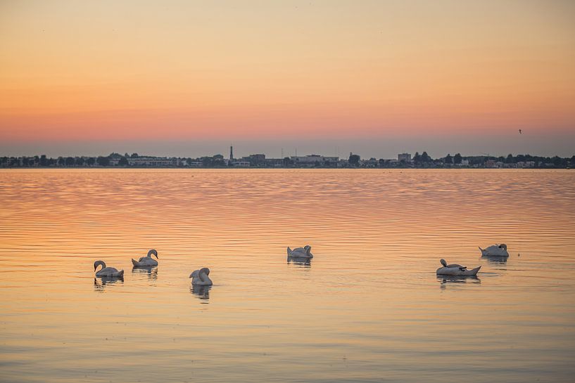 Zonsondergang met uitzicht op Zeewolde par Dennis te Lintelo