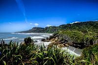 Coastline of Punakaiki in New Zealand
