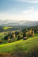 Ofterschwang Blick ins Allgäu und die Allgäuer Alpen