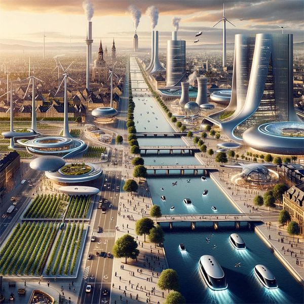 Stuttgart - Futuristic Cities by Eric Nagel