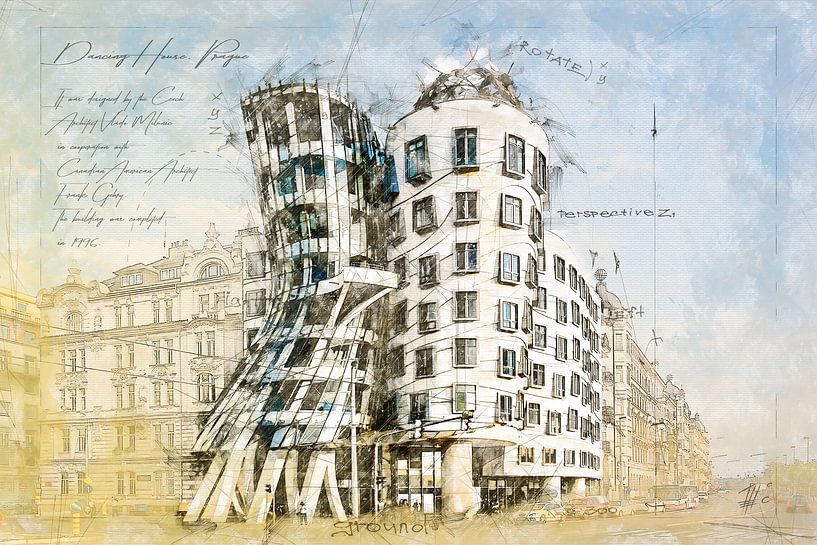 Dancing House, Prag von Theodor Decker