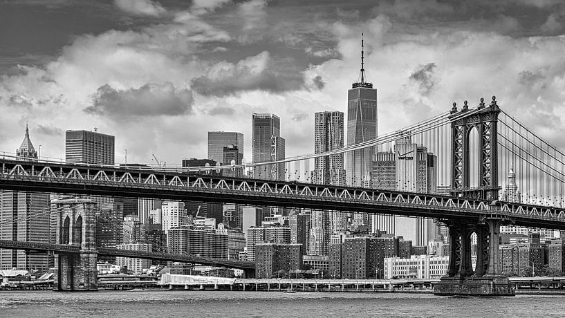 Manhattan und Brooklyn Bridge in NYC von Thea.Photo