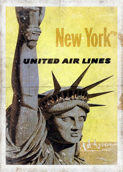 New York United Airlines by Gunawan RB
