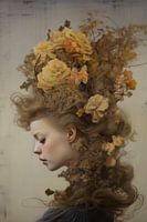 Blumenkopf Frau Digital Art