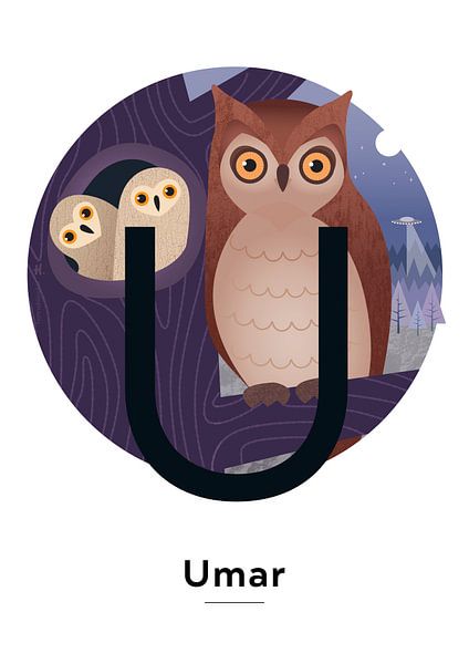 Name poster Umar by Hannah Barrow