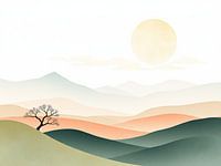 Minimalistische Landschaft