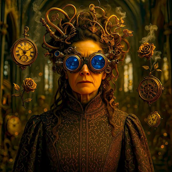 La chronométreuse par Klaus Tesching - Art-AI