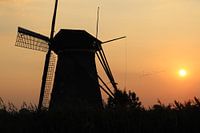 Mühle bei Sonnenuntergang