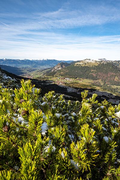 View from the Iseler to Oberjoch and Hindelang by Leo Schindzielorz