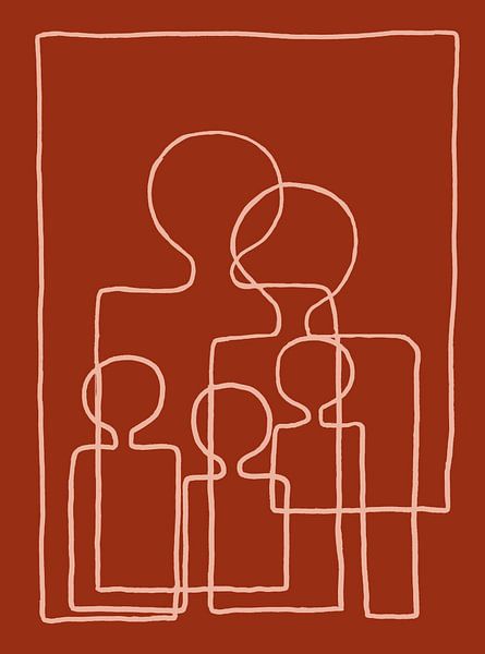 Fullhouse, Ocre rouge/rose des potiers par Atelier Andrea