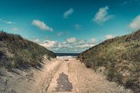Le chemin de la plage - l'été à la mer du Nord