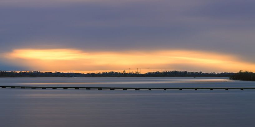 Panoramic sunset Roegwold, Groningen by Henk Meijer Photography