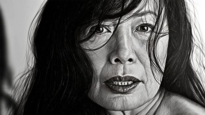 Portrait in black and white by Frank Heinz