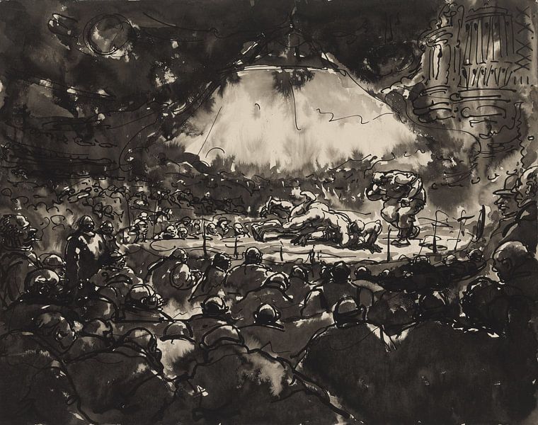 Le palais des sports d'Anvers, Alfred Ost, 1933 par Atelier Liesjes