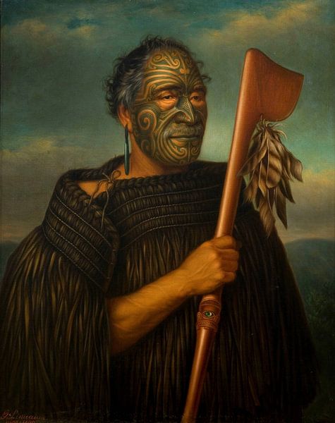 Tamati Waka Nene, Gottfried Lindauer by Masterful Masters