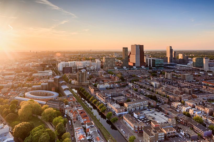 Aerial view of the inner city of The Hague by gaps photography